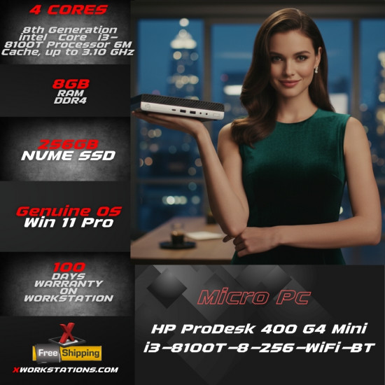 HP ProDesk 400 G4 Desktop Mini PC 8th Generation intel®